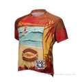 Custom Printed 100% Polyester Quick Dry Fashion Mens Womens Cycling Jersey